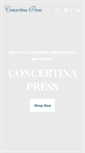 Mobile Screenshot of concertinapress.com